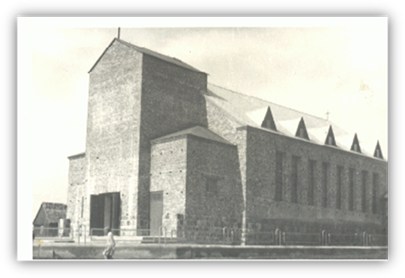 Odnowiona świątynia w 1957 r.